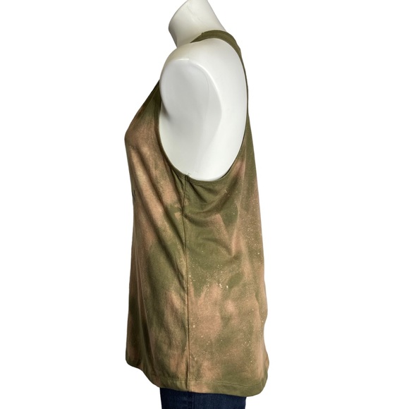 I Hate Pumpkin Spice Tank Graphic Racerback Bleach Dye Fall Autumn Top XXL - Picture 6 of 10